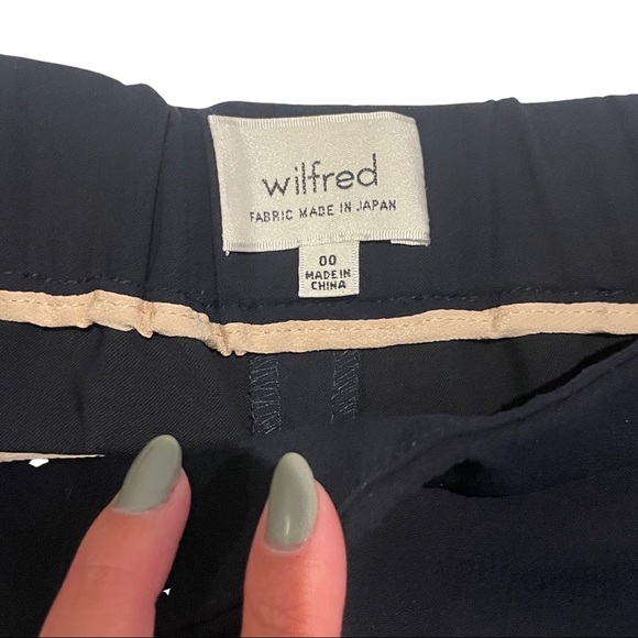 Wilfred Darontal Trousers Size 00 Navy - Picture 2 of 4